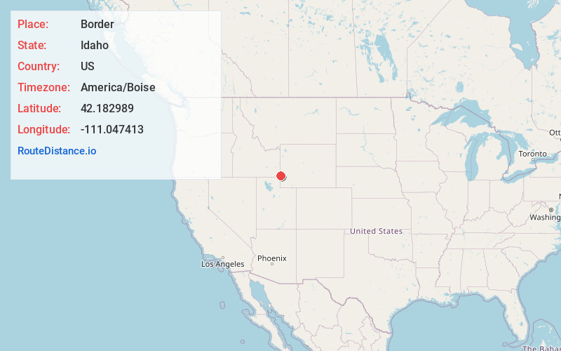 Map of Border