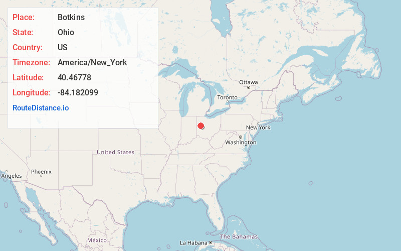 Map of Botkins