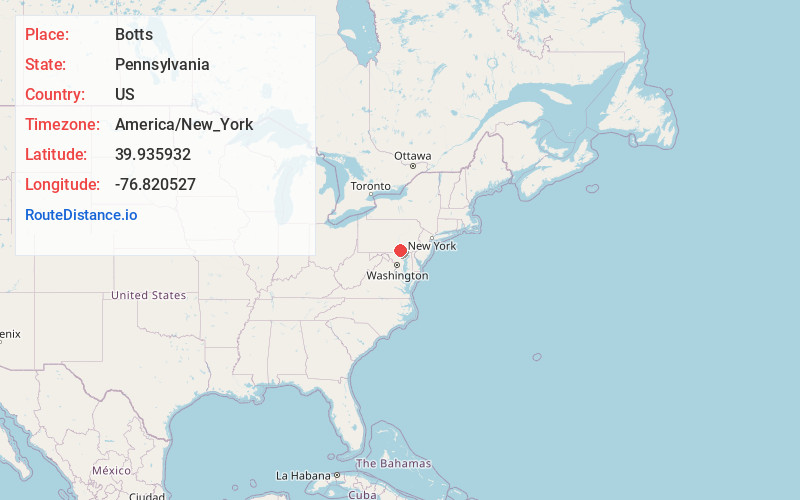 Map of Botts
