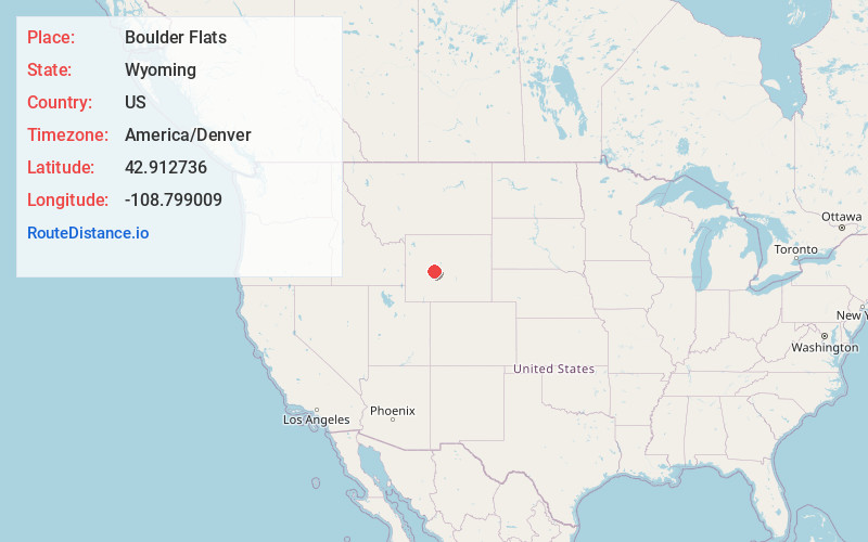 Map of Boulder Flats