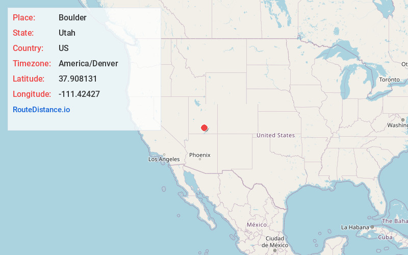 Map of Boulder