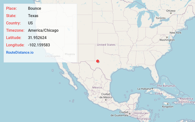 Map of Bounce
