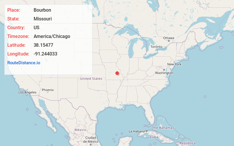 Map of Bourbon