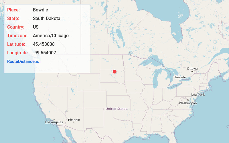 Map of Bowdle