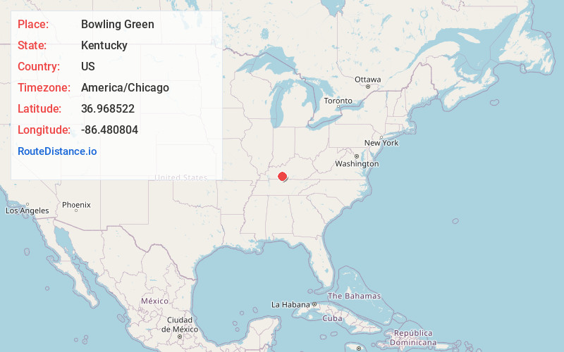 Map of Bowling Green