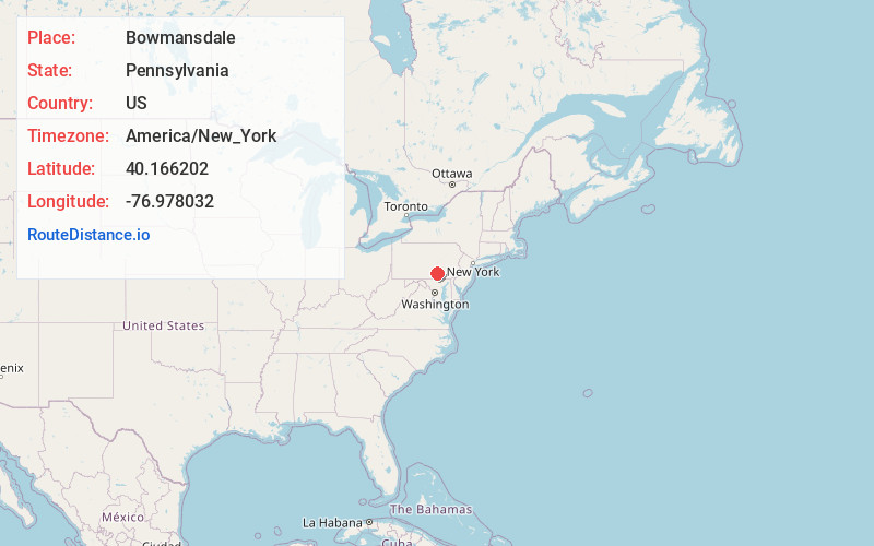 Map of Bowmansdale