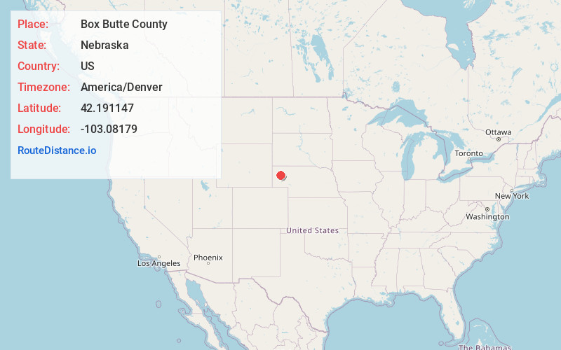Map of Box Butte County