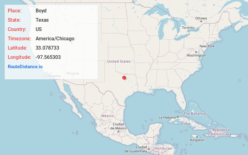 Map of Boyd