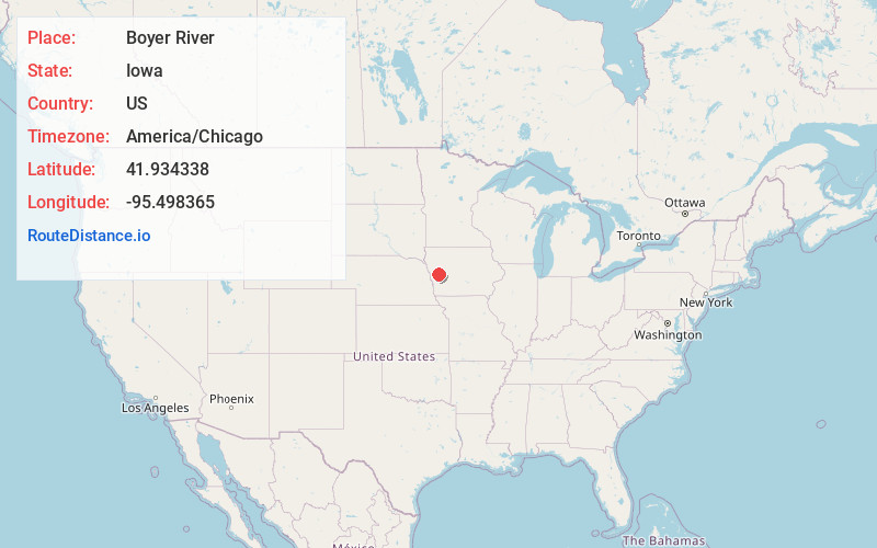 Map of Boyer River