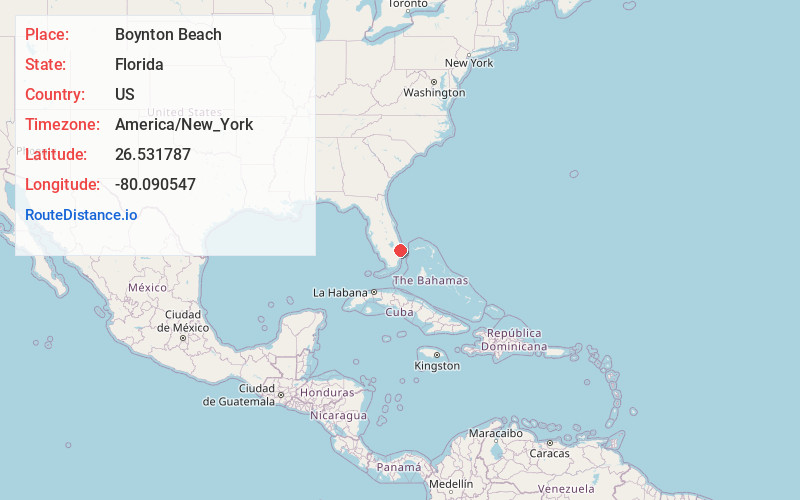 Map of Boynton Beach