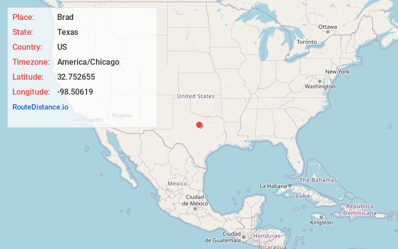 Map of Brad