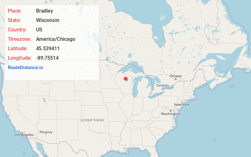 Map of Bradley