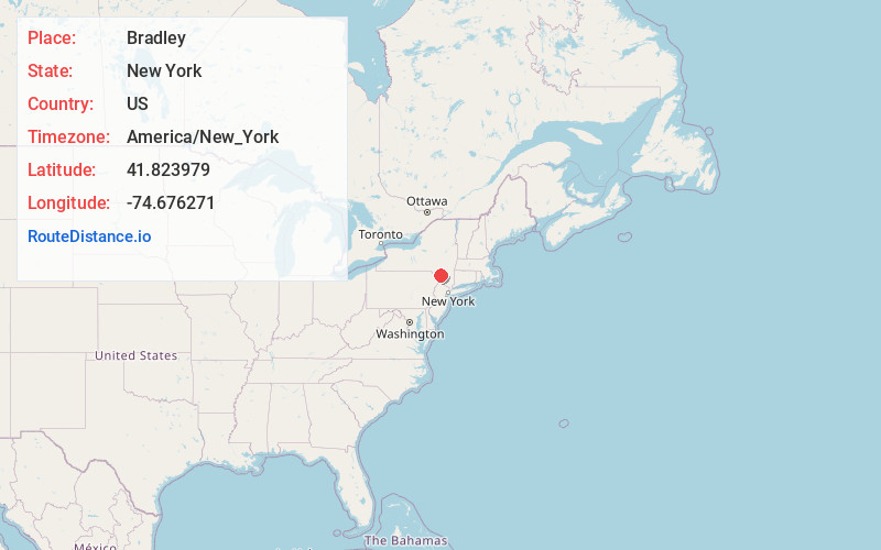 Map of Bradley