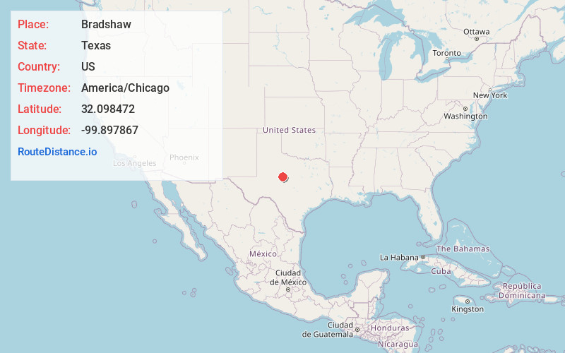 Map of Bradshaw