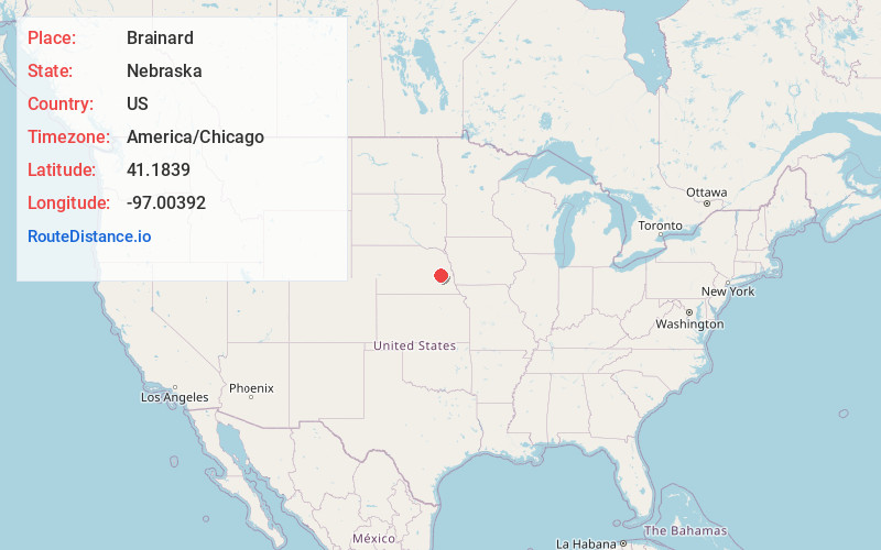 Map of Brainard