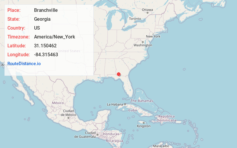 Map of Branchville