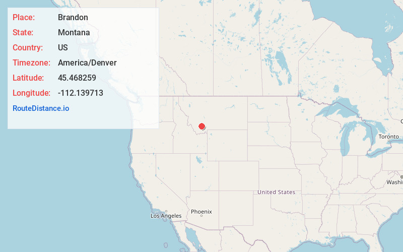 Map of Brandon