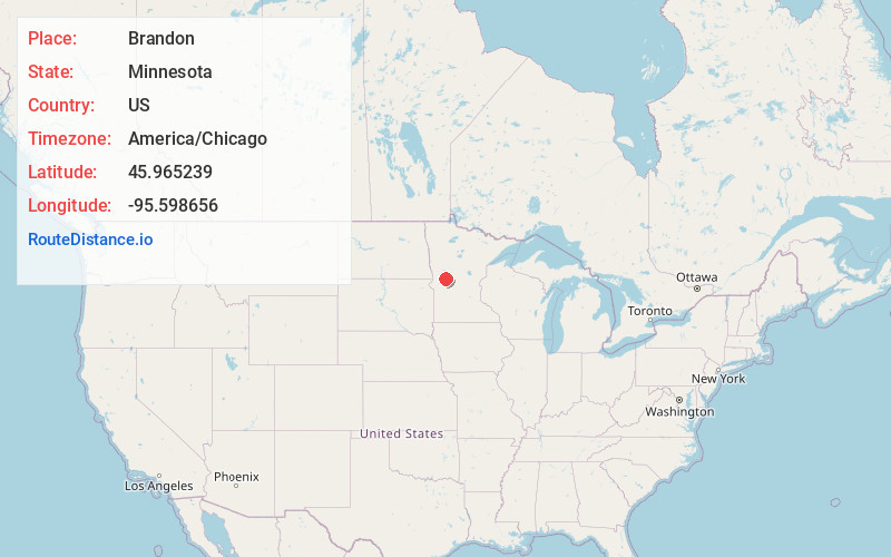 Map of Brandon