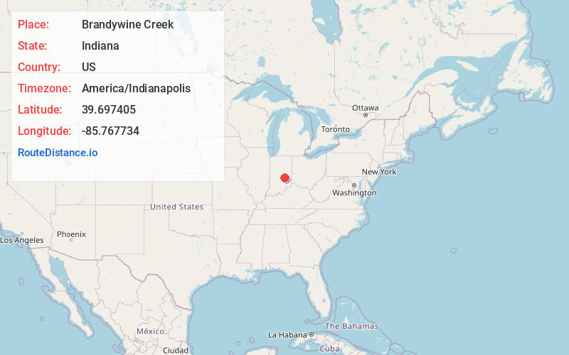 Map of Brandywine Creek