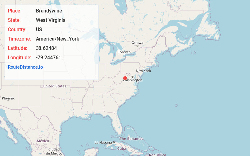 Map of Brandywine