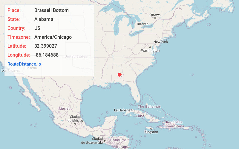 Map of Brassell Bottom