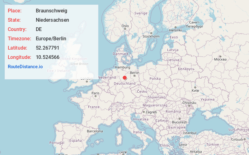 Map of Braunschweig
