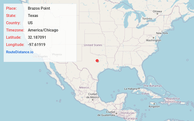 Map of Brazos Point