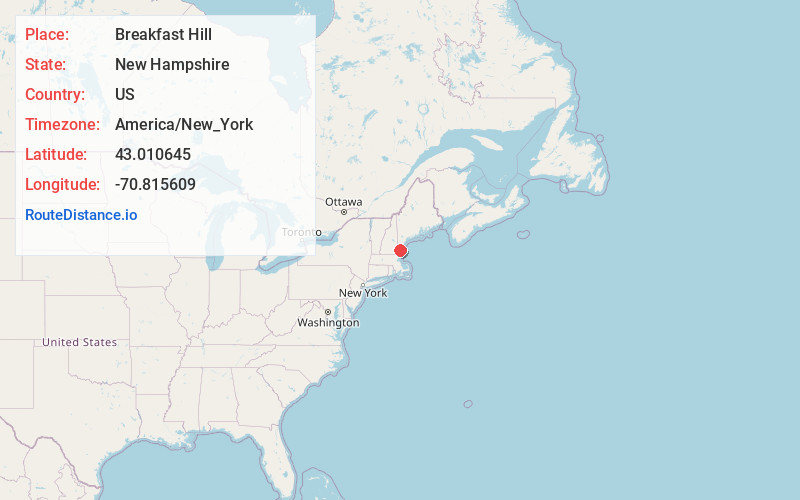 Map of Breakfast Hill
