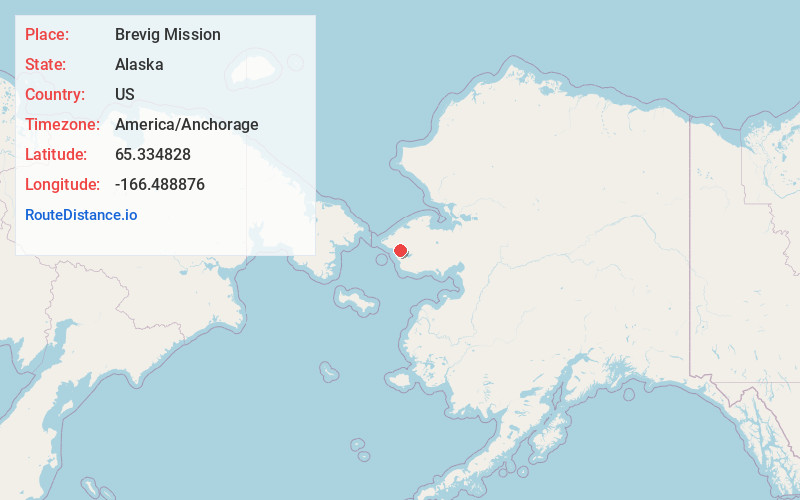 Map of Brevig Mission