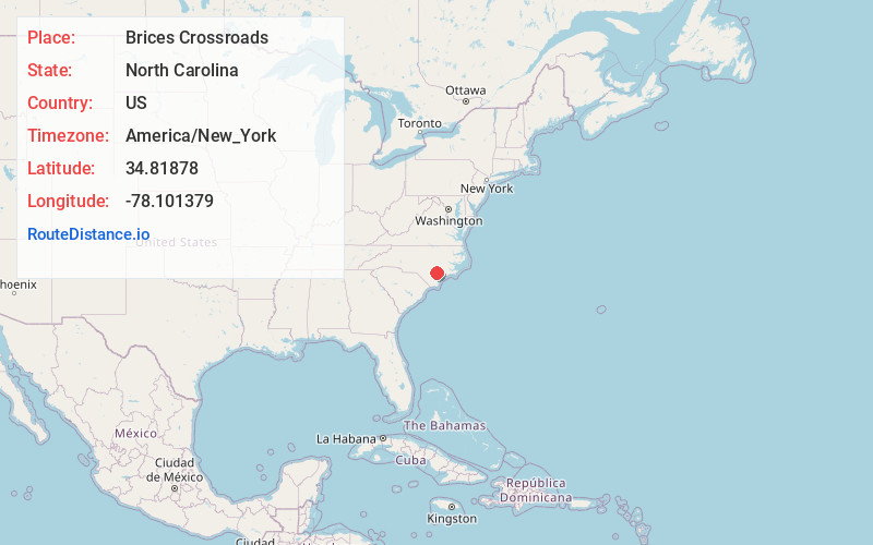 Map of Brices Crossroads