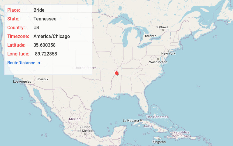 Map of Bride