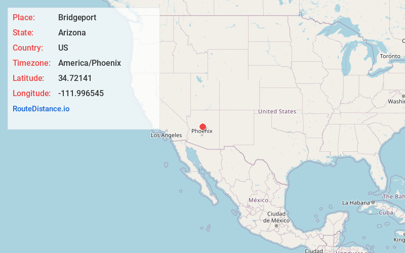 Map of Bridgeport
