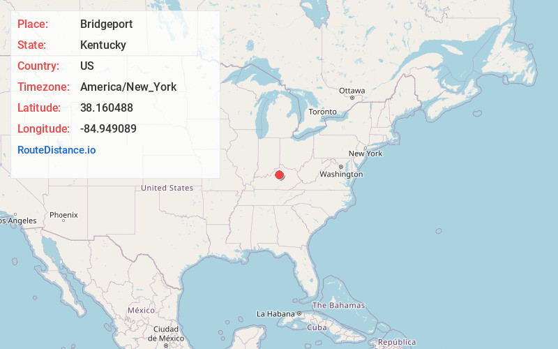 Map of Bridgeport