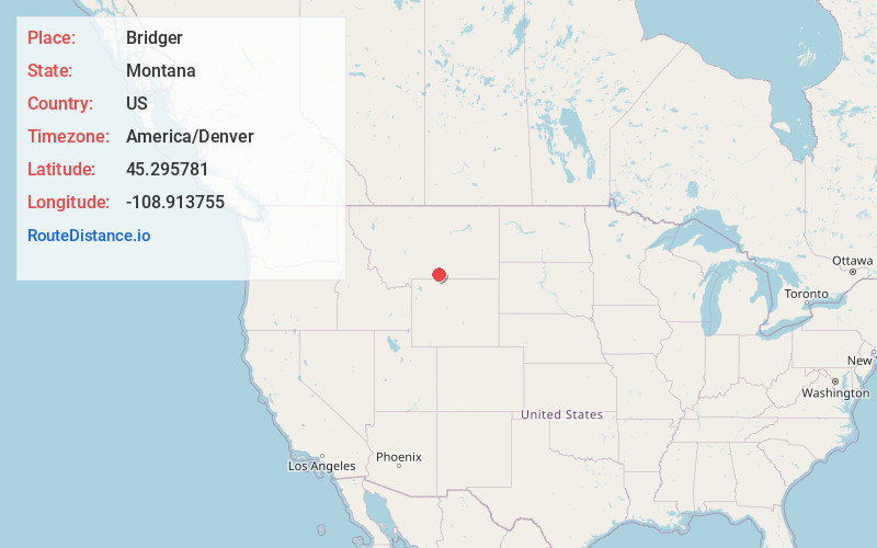 Map of Bridger