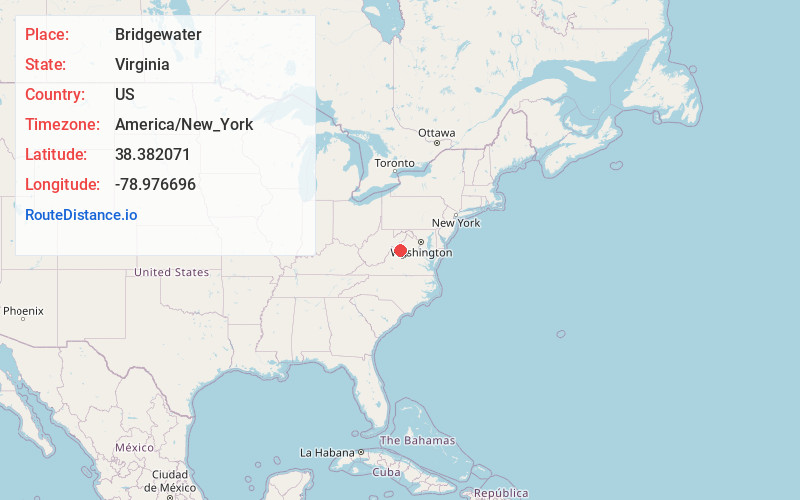Map of Bridgewater