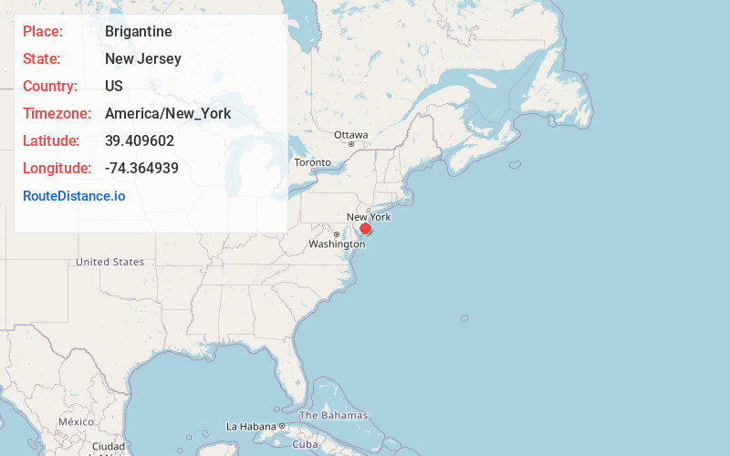 Map of Brigantine