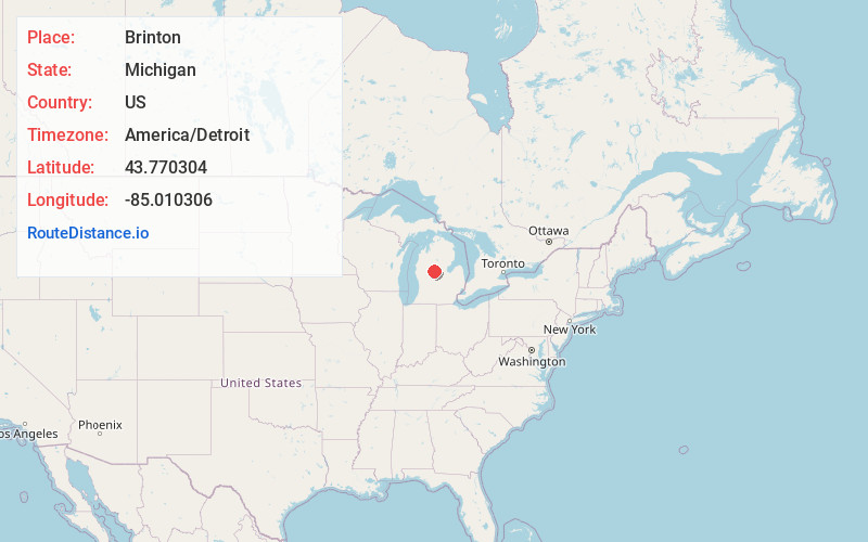 Map of Brinton
