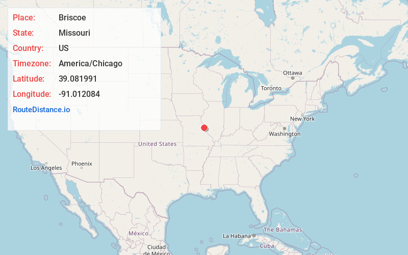 Map of Briscoe