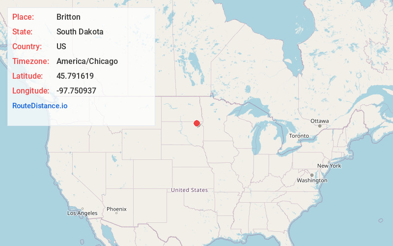 Map of Britton