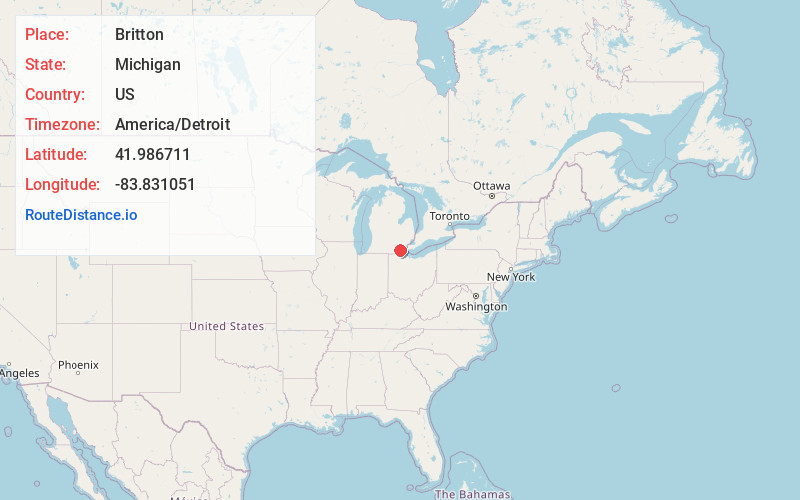 Map of Britton