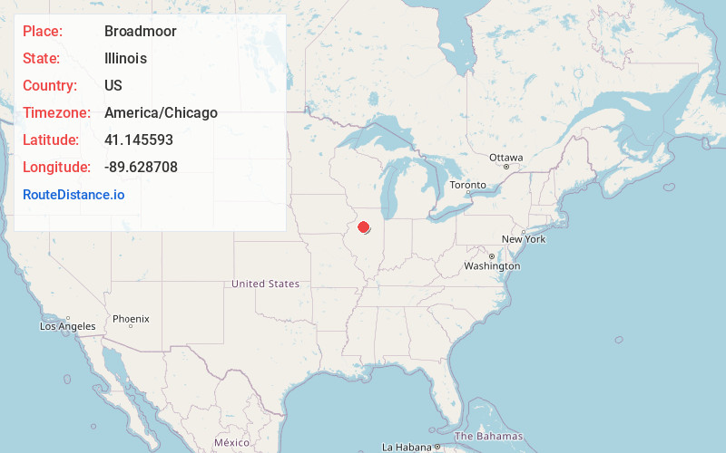 Map of Broadmoor