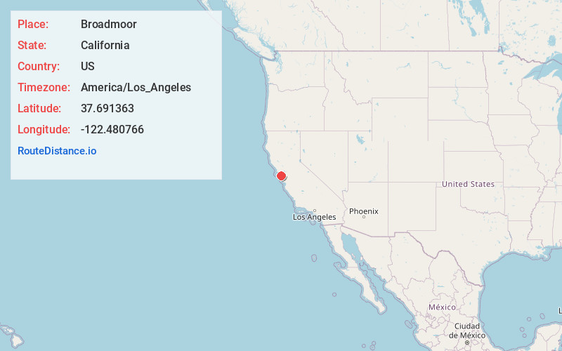 Map of Broadmoor