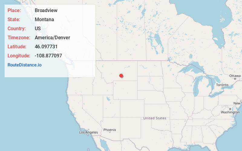 Map of Broadview