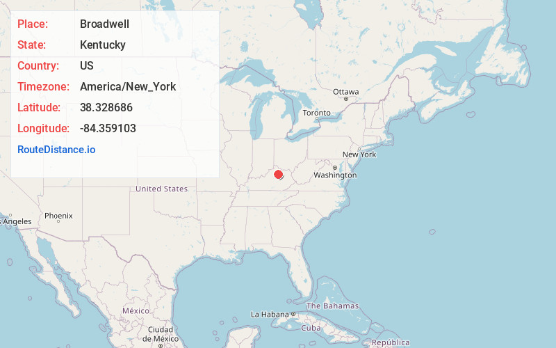 Map of Broadwell