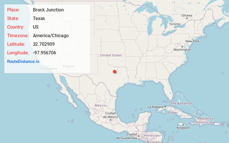Map of Brock Junction