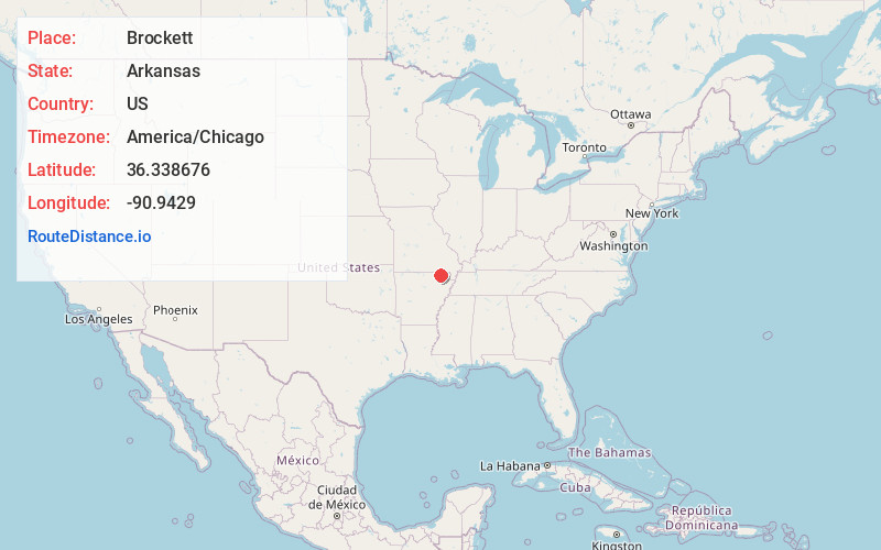 Map of Brockett