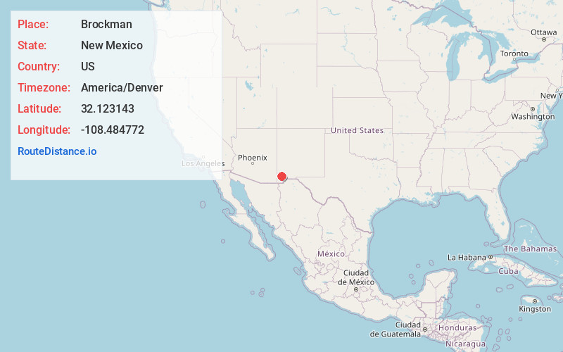 Map of Brockman