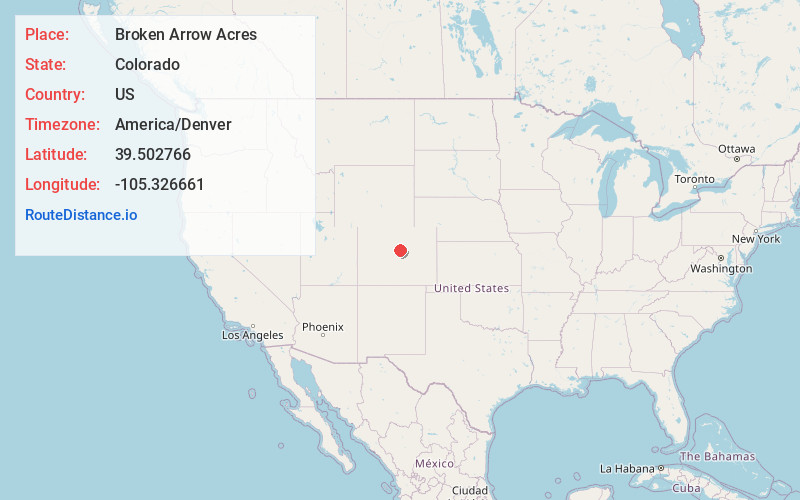 Map of Broken Arrow Acres