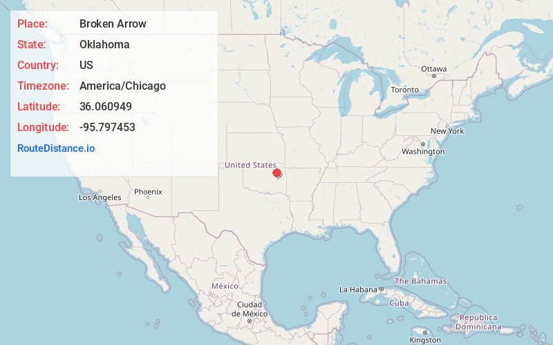 Map of Broken Arrow