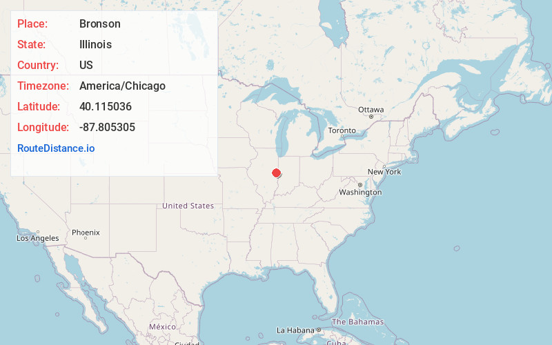 Map of Bronson